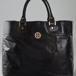 [SOLD] Tory Burch Dena Black Leather Tote
